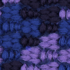 Famous NYC Designer Multi-Blue Silk and Wool Embroidered Organza - Detail | Mood Fabrics
