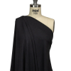 Black Wool and Rayon Jersey - Spiral | Mood Fabrics