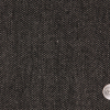 Italian Black and Rainy Day Herringbone Wool Coating - Detail | Mood Fabrics
