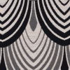 Black/Natural Geometric Woven - Detail | Mood Fabrics