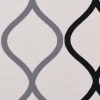 Grays and Black Geometric Geometric Canvas - Detail | Mood Fabrics