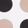 Off-White/Black/Taupe Polka Dots Canvas - Detail | Mood Fabrics