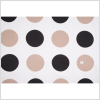 Off-White/Black/Taupe Polka Dots Canvas - Full | Mood Fabrics