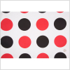 Off-White/Black/Primary Red Polka Dots Canvas - Full | Mood Fabrics