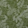 Grass/Cream Floral Canvas - Detail | Mood Fabrics