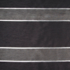 Black/Silver Stripes Shantung   /Dupioni | Mood Fabrics