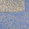 Antique Blue/Antique Gold Floral Brocade | Mood Fabrics