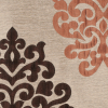 Cappuccino/Terracotta/Chocolate Damask Brocade - Detail | Mood Fabrics