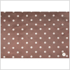 Brown/White Polka Dots Faux Suede - Full | Mood Fabrics