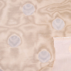 Cream/Soft Gold Polka Dots Shantung   /Dupioni | Mood Fabrics