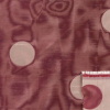 Victorian Gold/Burgundy Polka Dots Shantung   /Dupioni - Detail | Mood Fabrics