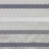 Steel/Blue/White Stripes Embroidery Stripe - Detail | Mood Fabrics