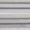Steel/Blue/White Stripes Embroidery Stripe | Mood Fabrics