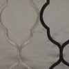 Noir Geometric Satin - Detail | Mood Fabrics