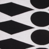 White/Black Geometric Chenille - Detail | Mood Fabrics