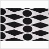 White/Black Geometric Chenille - Full | Mood Fabrics