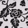 White/Black Floral Chenille - Detail | Mood Fabrics