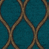 Peacock Geometric Chenille - Detail | Mood Fabrics