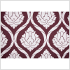 Burgundy/Natural Damask Woven - Full | Mood Fabrics