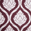 Burgundy/Natural Damask Woven | Mood Fabrics