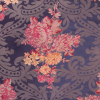 Chocolate/Garnet/Moss/Kiwi Floral Jacquard - Detail | Mood Fabrics