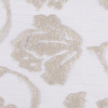 Heather Gray/Gray Floral Brocade - Detail | Mood Fabrics