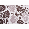Chocolate/Natural/Black Floral Woven - Full | Mood Fabrics