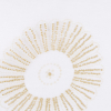 White/Victorian Gold Floral Organza - Detail | Mood Fabrics