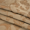 Victorian Gold/Taupe Geometric Taffeta - Folded | Mood Fabrics