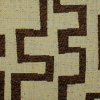 Chocolate/Beige Geometric Chenille - Detail | Mood Fabrics