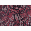 Chocolate/Red/Beige Floral Brocade - Full | Mood Fabrics