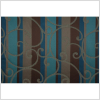 Teal/Constellation Blue/Chocolate/Taupe Swirls Woven - Full | Mood Fabrics