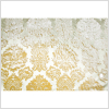 Mustard/Victorian Gold Damask Velvet - Full | Mood Fabrics
