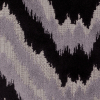 Black/Multi-Gray Ikat Chenille - Detail | Mood Fabrics