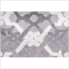 Gray/Cream Geometric Velvet - Full | Mood Fabrics