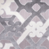Gray/Cream Geometric Velvet | Mood Fabrics
