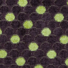 Mulberry/Citron Polka Dots Chenille - Detail | Mood Fabrics