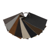 Daiquiri Italian Dark Brown Pearlized Semi-Aniline Top Grain Performance Cow Leather Hide - Folded | Mood Fabrics
