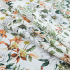 Mood Exclusive Les Fleurs de L'amour Orange and Green Cotton Voile - Folded | Mood Fabrics