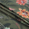 Mood Exclusive Les Tropiques Olive Green Cotton Poplin - Folded | Mood Fabrics