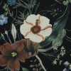 Mood Exclusive Persephone's Bouquet Black Stretch Cotton Sateen - Detail | Mood Fabrics
