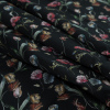 Mood Exclusive Peonies at Midnight Cotton Voile - Folded | Mood Fabrics
