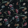 Mood Exclusive Peonies at Midnight Cotton Voile - Detail | Mood Fabrics