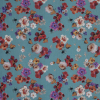 Mood Exclusive Blue Pressed Flower Perfection Cotton Voile | Mood Fabrics