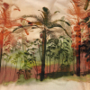 Mood Exclusive Sunset Palms Cotton Voile | Mood Fabrics