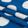 Mood Exclusive Blue Mahina Dots Stretch Cotton Sateen - Folded | Mood Fabrics