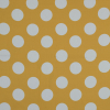 Mood Exclusive Yellow Mahina Dots Stretch Cotton Sateen | Mood Fabrics