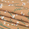 Mood Exclusive Brown Sugar Growing Distant Stretch Cotton Sateen - Folded | Mood Fabrics