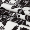 Mood Exclusive Star White and Black Prophetic Dreams Stretch Polyester Crepe - Folded | Mood Fabrics