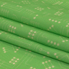 Mood Exclusive Green Circuit Breaker Linen and Rayon Woven - Folded | Mood Fabrics